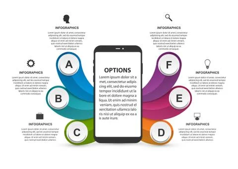 Technology Infographics Template. Vector illustration. Stock Illustration