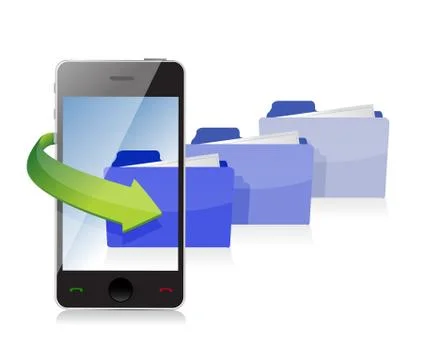 Technology information accessibility illustration Stock Illustration