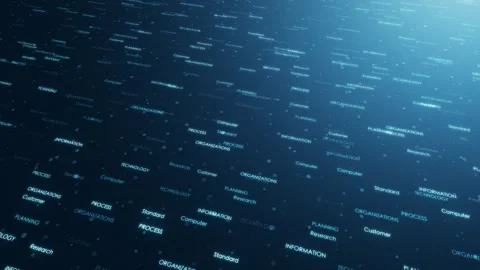 Technology information word cloud animation Stock-Footage 332811948