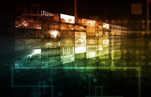 Technology infrastructure Stock Illustration