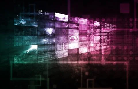 Technology infrastructure Stock Illustration