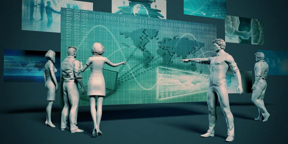 Technology Infrastructure Stock Illustration