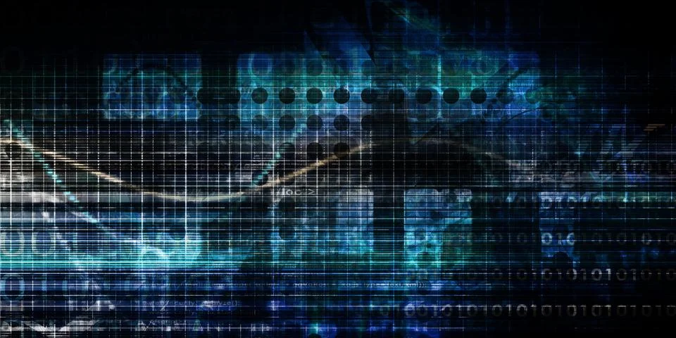Technology Infrastructure As A It Abstract Foto stock