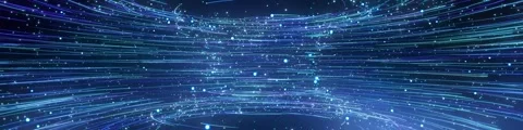 Technology-inspired light flow special effects play in a loop Stock Footage 342513976