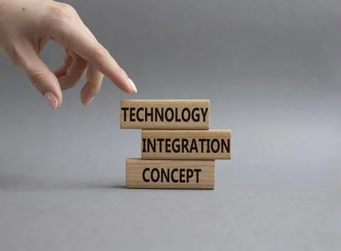 Technology integration concept symbol. Concept word Technology integration .. Stock Photos