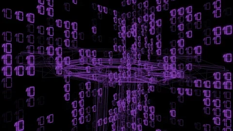 Technology Interface Computer Data Digital Screen. Video stock 82002038