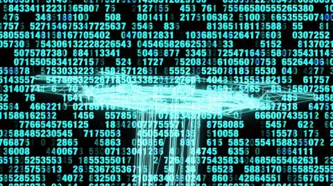 Technology Interface Computer Data Digital Screen Stock Illustration