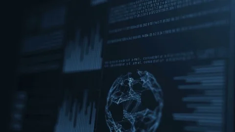 Technology Interface Computer Data Screen GUI Stock Footage 80246501