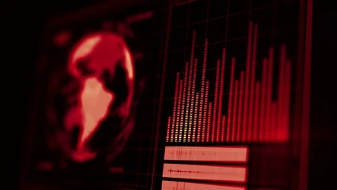 Technology Interface Computer Data Screen GUI Stock Footage 80246713