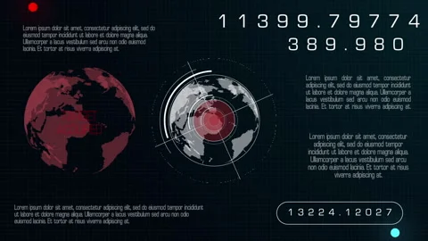 Technology Interface Computer Data Screen GUI Stock Footage 237631009