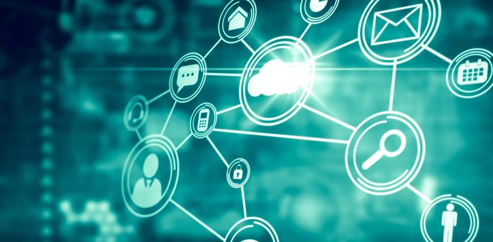 Technology interface Illustrazione stock