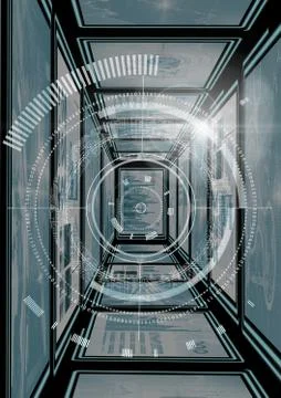 Technology interface panels Illustrazione stock gratuita