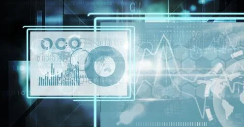 Technology interface panels Free Stock Illustration