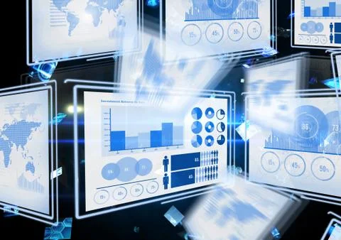 Technology interface panels Illustrazione stock gratuita