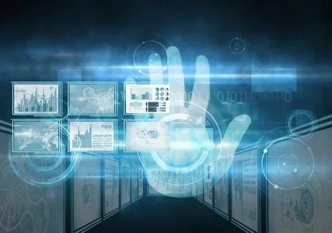 Technology interface panels Free Stock Illustration