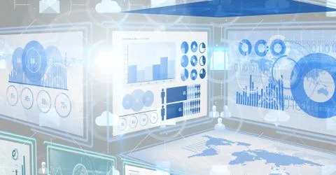Technology interface panels Illustrazione stock gratuita