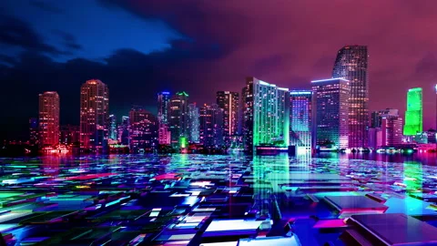 Technology Interface Smart City Data Futuristic Concept Stock Footage 117238147