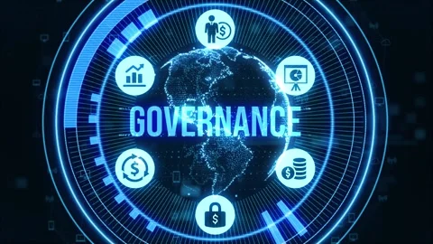Technology, Internet and network concept. GOVERNANCE  successful business c.. Stock Footage 237622451
