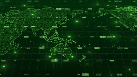 Technology For Internet Business, Global Communication Network Stock Footage 338323454