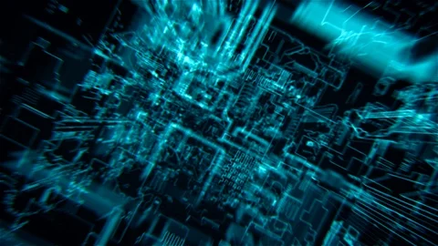 Technology intro Stock Footage 97950188