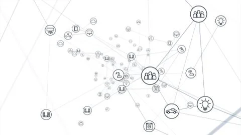 Technology iot concept. Stock Illustration