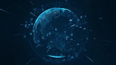 Technology iot concept. Stock-Illustration