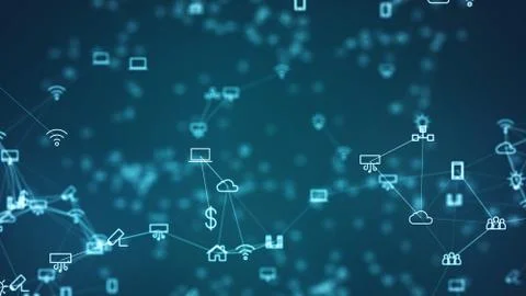 Technology iot concept. Stock Illustration