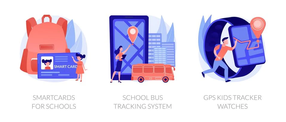 Technology for kids and school vector concept metaphors Stock Illustration