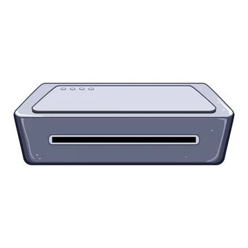 Technology laminator machine cartoon vector illustration Stock Illustration