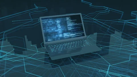 Technology Laptop Stock Footage 105239441