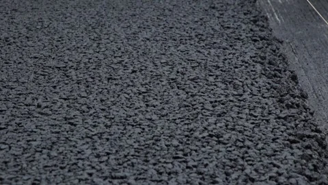 Technology for laying bitumen mixture, road repair Stock Footage 276969332