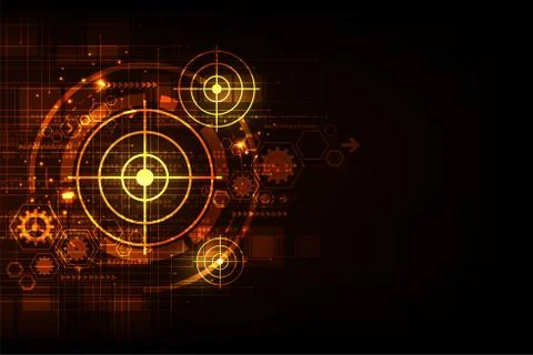 Technology that leads to the goal. Stock Illustration