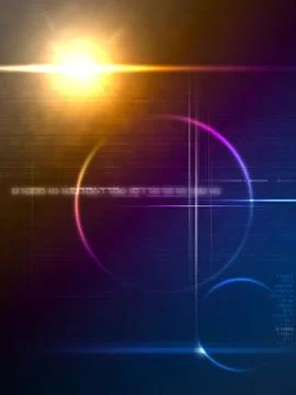 Technology lensflare backdrop Stock Illustration