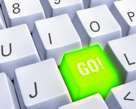 Technology - let's go! Stock Illustration