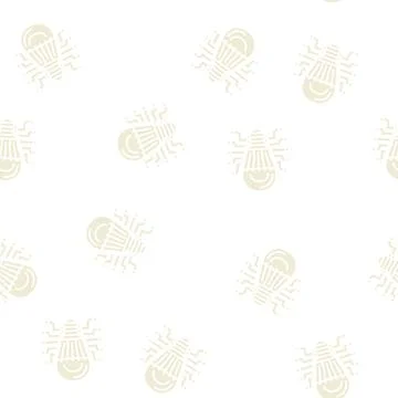 Technology light bulb glyph seamless pattern Illustrazione stock