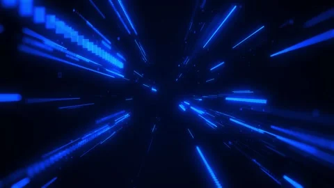 Technology light grid 3d zoom in background video loop Video stock 241312010