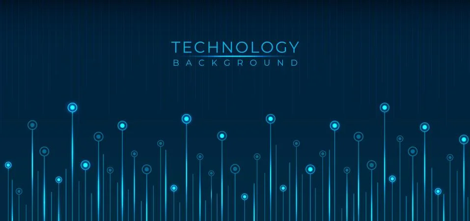 Technology line pattern data flow blue color glow light with space for your c Illustrazione stock