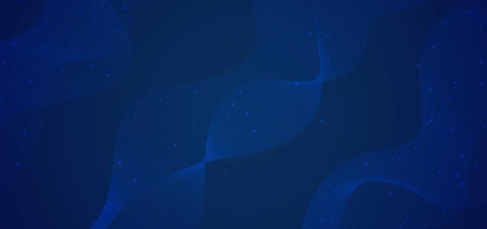 Technology line pattern wave design data flow concept blue color style Stock Illustration