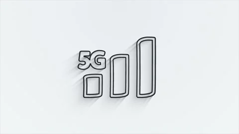 Technology line shadow icon on white background. Information technology. Motion Stock-Footage 153861881