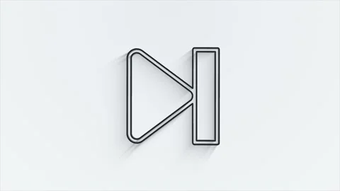 Technology line shadow icon on white background. Information technology. Motion Vídeos de archivo 153865167
