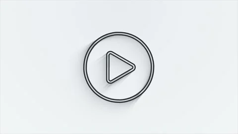 Technology line shadow icon on white background. Information technology. Motion Stock Footage 153871004