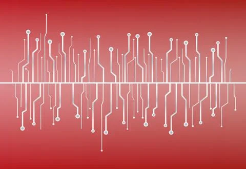 Technology line symbol abstract background Stock-Illustration