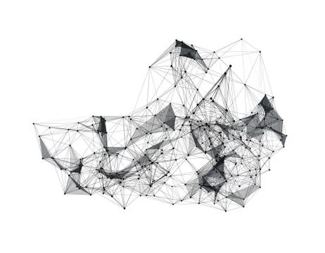 Technology line texture, internet data transmission Stock Illustration