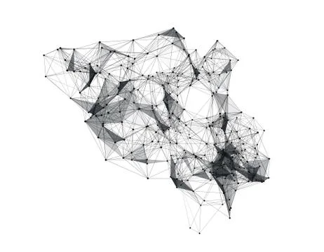 Technology line texture, internet data transmission Illustrazione stock