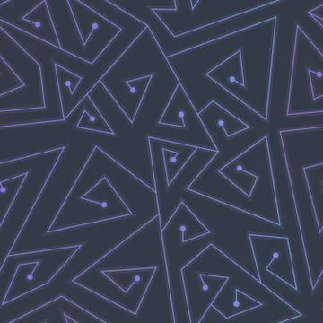 Technology lines seamless pattern Illustrazione stock