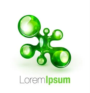 Technology liquid business emblem 스톡 일러스트