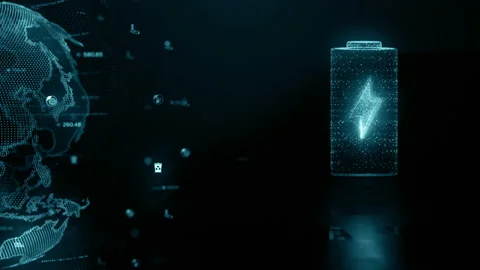 Technology lithium ion battery with fast recharge high power electric energy Stock-Footage 217648493