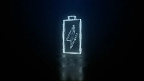 Technology lithium ion battery with fast recharge high power electric energy Stock Footage 217648991