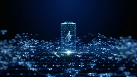 Technology lithium ion battery with fast recharge high power electric energy Stock Footage 217649456