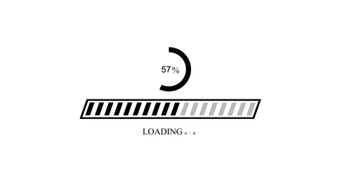 Technology Loading Progress Bar Animation for Dashboard and UI Projects Stock Footage 337070085